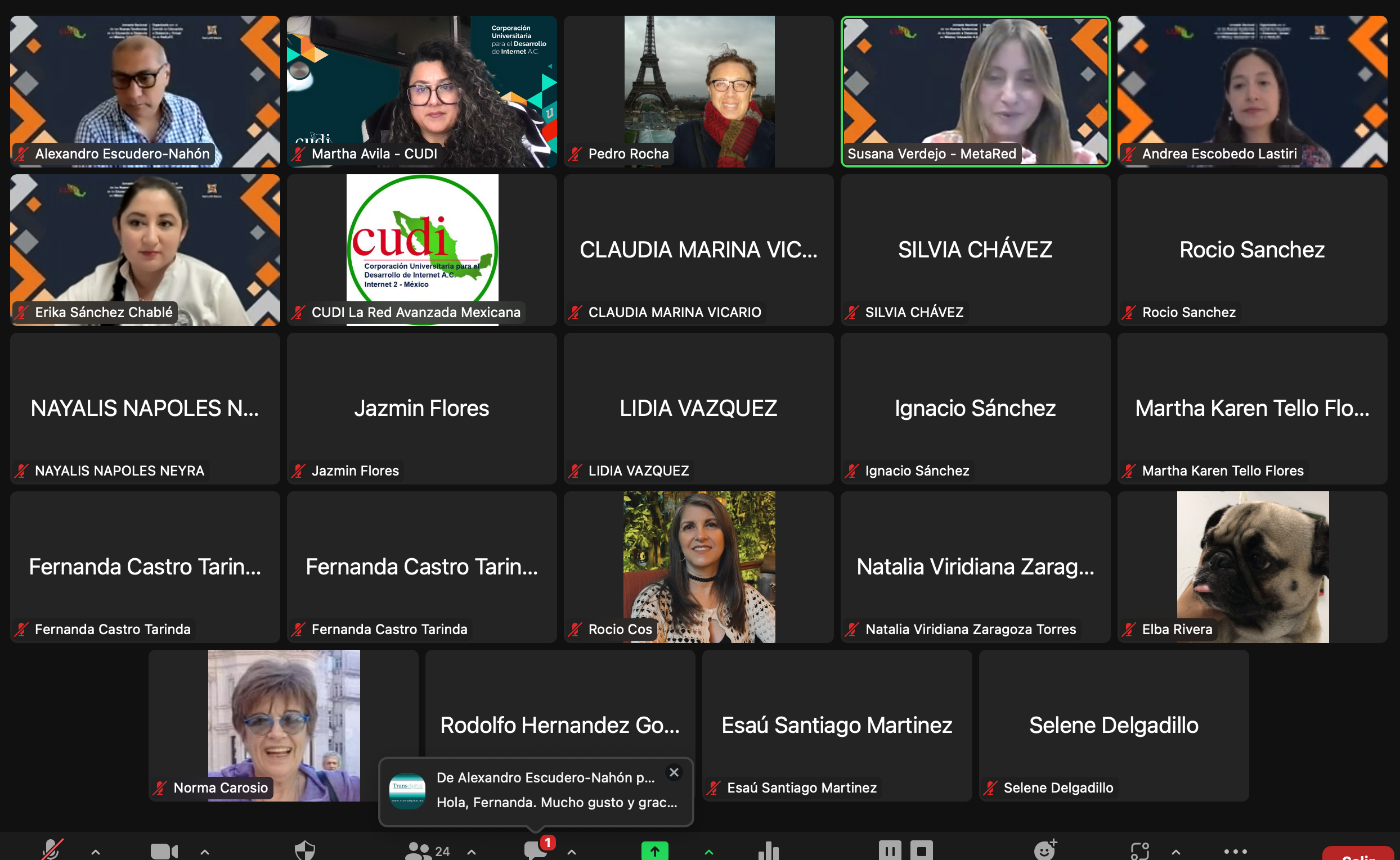 Participantes del evento