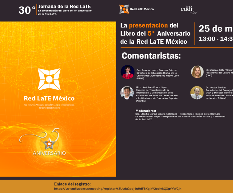 Presentación del libro "5to. Aniversario de la RedLate México"